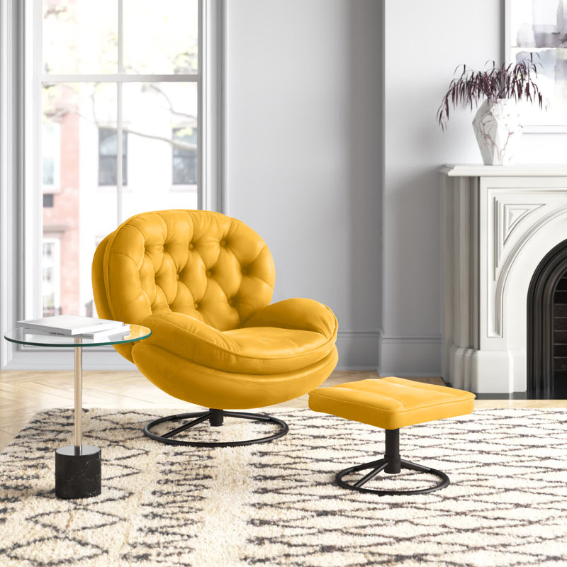 Wayfair mustard chair discount